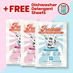 3x Laundry Detergent Sheets + Free 1x Dishwasher Detergent Sheets
