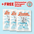 3x Laundry Detergent Sheets + Free 1x Dishwasher Detergent Sheets