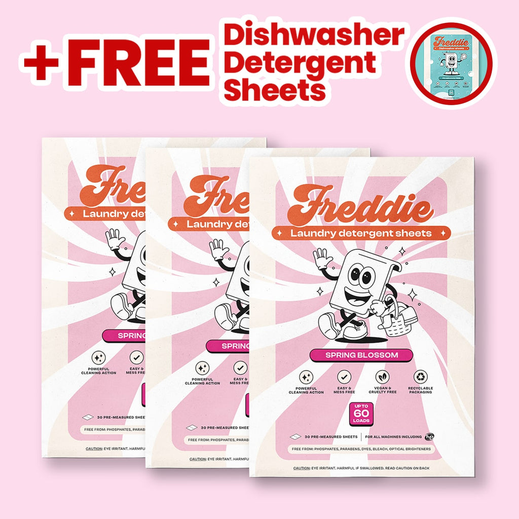 3x Laundry Detergent Sheets + Free 1x Dishwasher Detergent Sheets